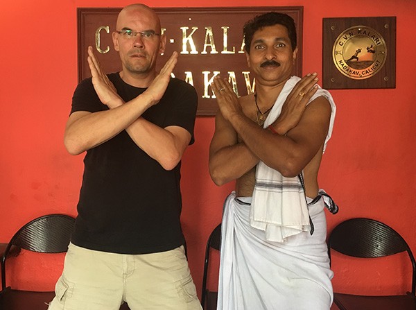 Mit Meister Sunil Kumar in Calicut, 2018